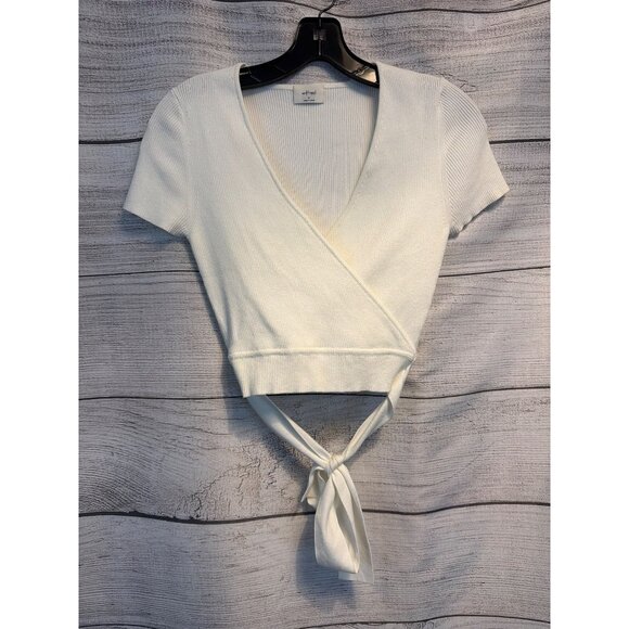 Wilfred All Tied Up Short Sleeve Sweater Size M - Picture 1 of 3